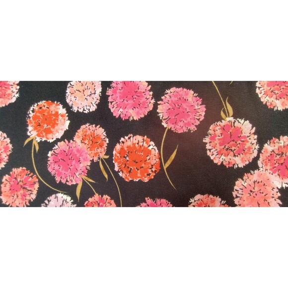 NWOT Talbots Pencil Skirt Zip Back Lyocel blend Pinks Floral Black Size 4 Lined - Picture 3 of 8